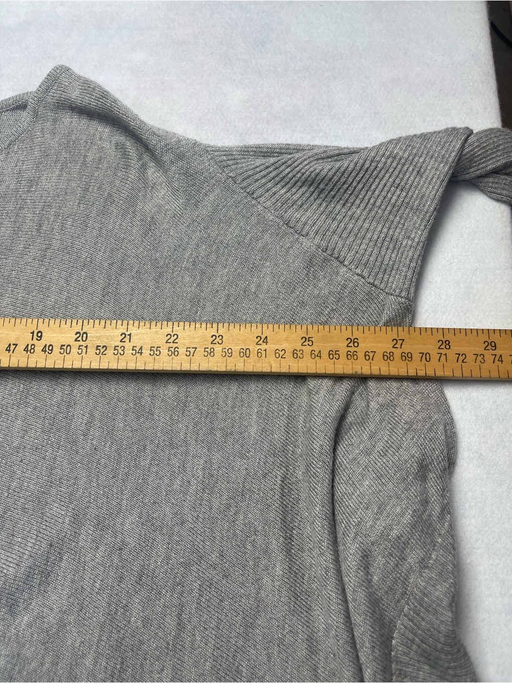 bebe Light Heather Gray Relaxed Knit Cocoon Top - Picture 7 of 10